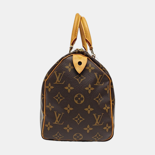 SPEEDY 25 Monogram Coated Canvas Brown