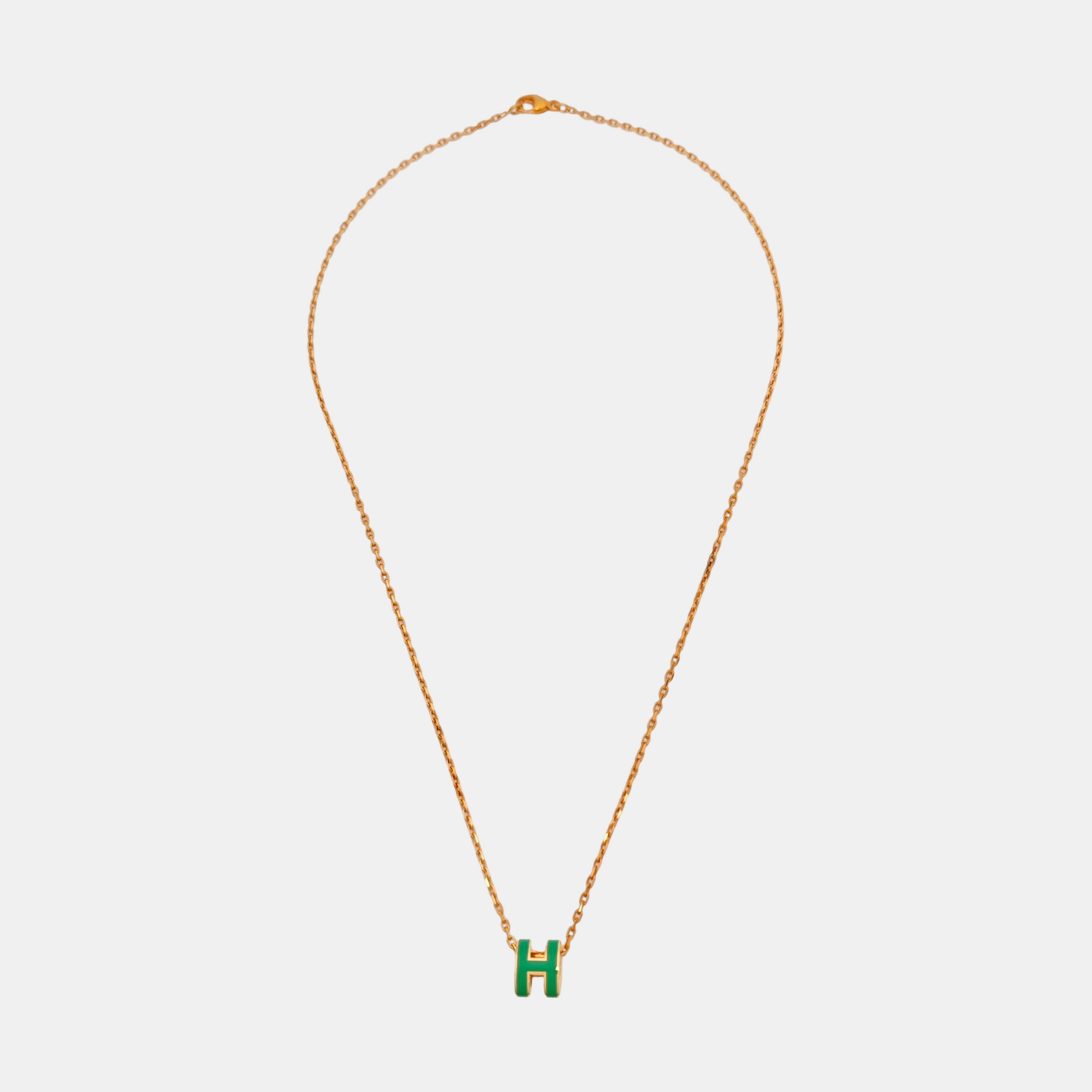 Pop H Metal Rose Gold Necklace