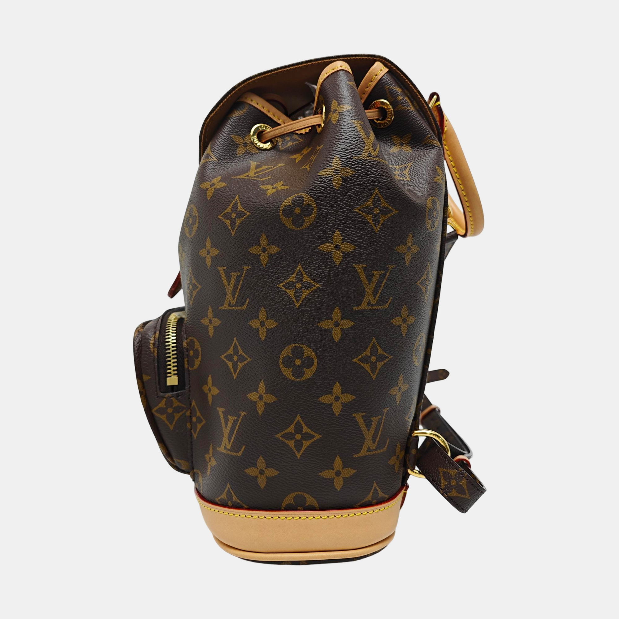 MONTSOURIS MM Monogram Coated Canvas Brown