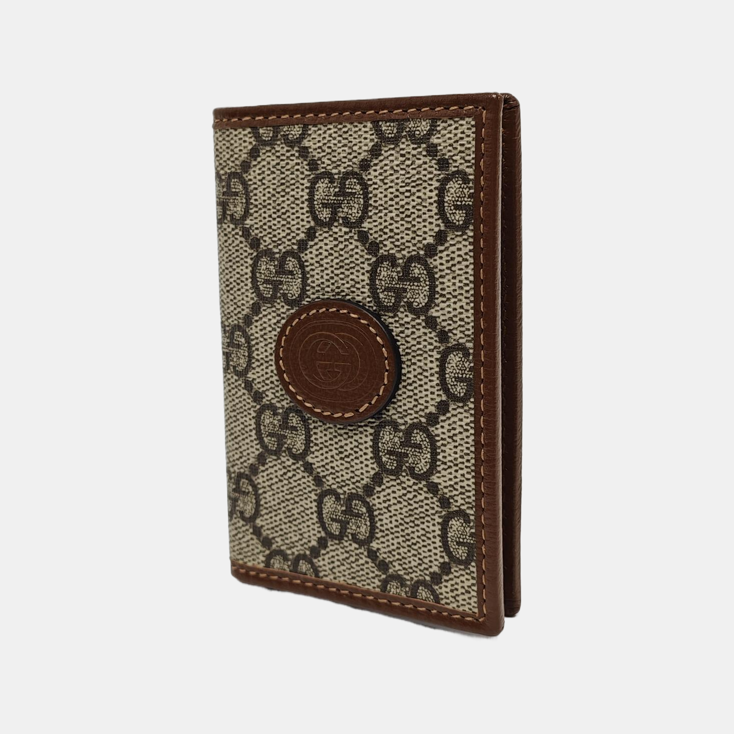 Retro Monogram Coated Canvas Black Card Holder