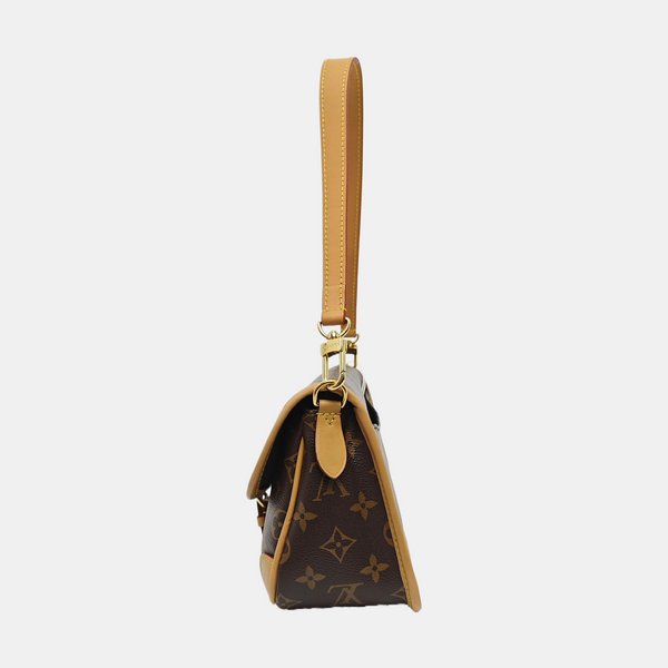 DIANE Monogram Coated Canvas Brown