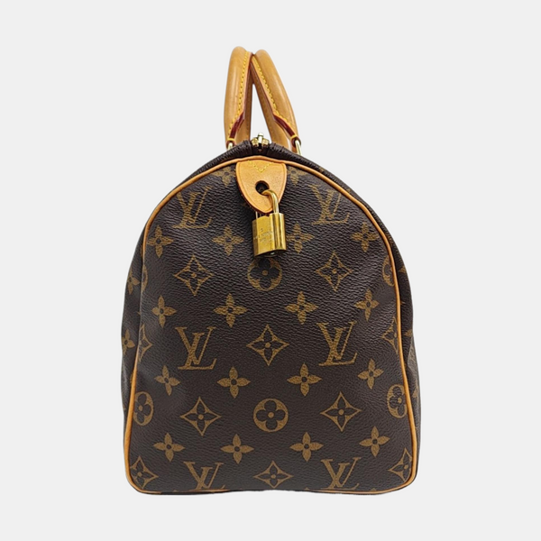 SPEEDY 30 Monogram Coated Canvas Brown