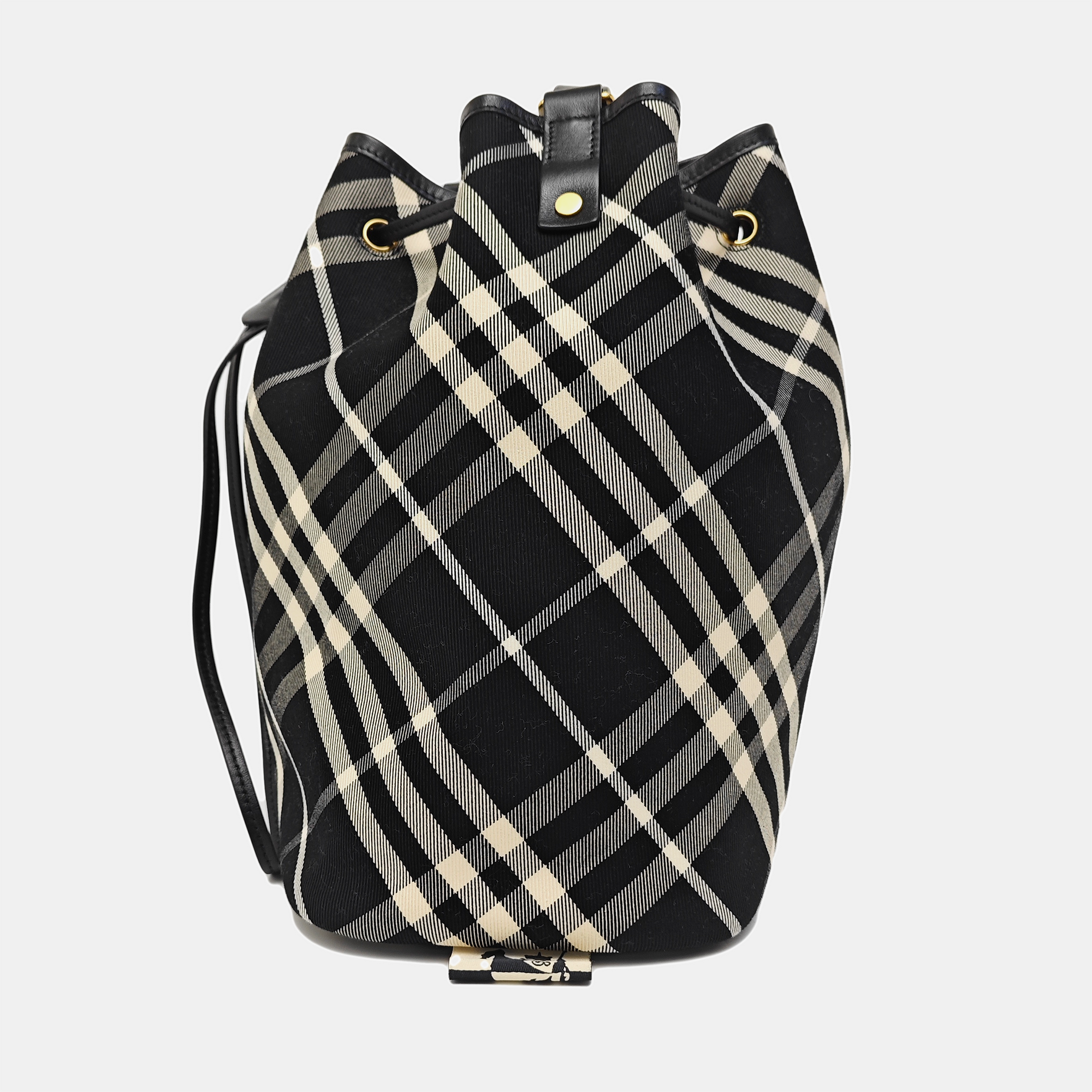 Canvas Bucket Bag Medium Black