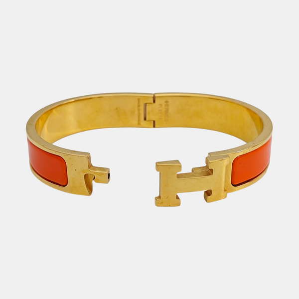 Clic H Metal Gold Bangle
