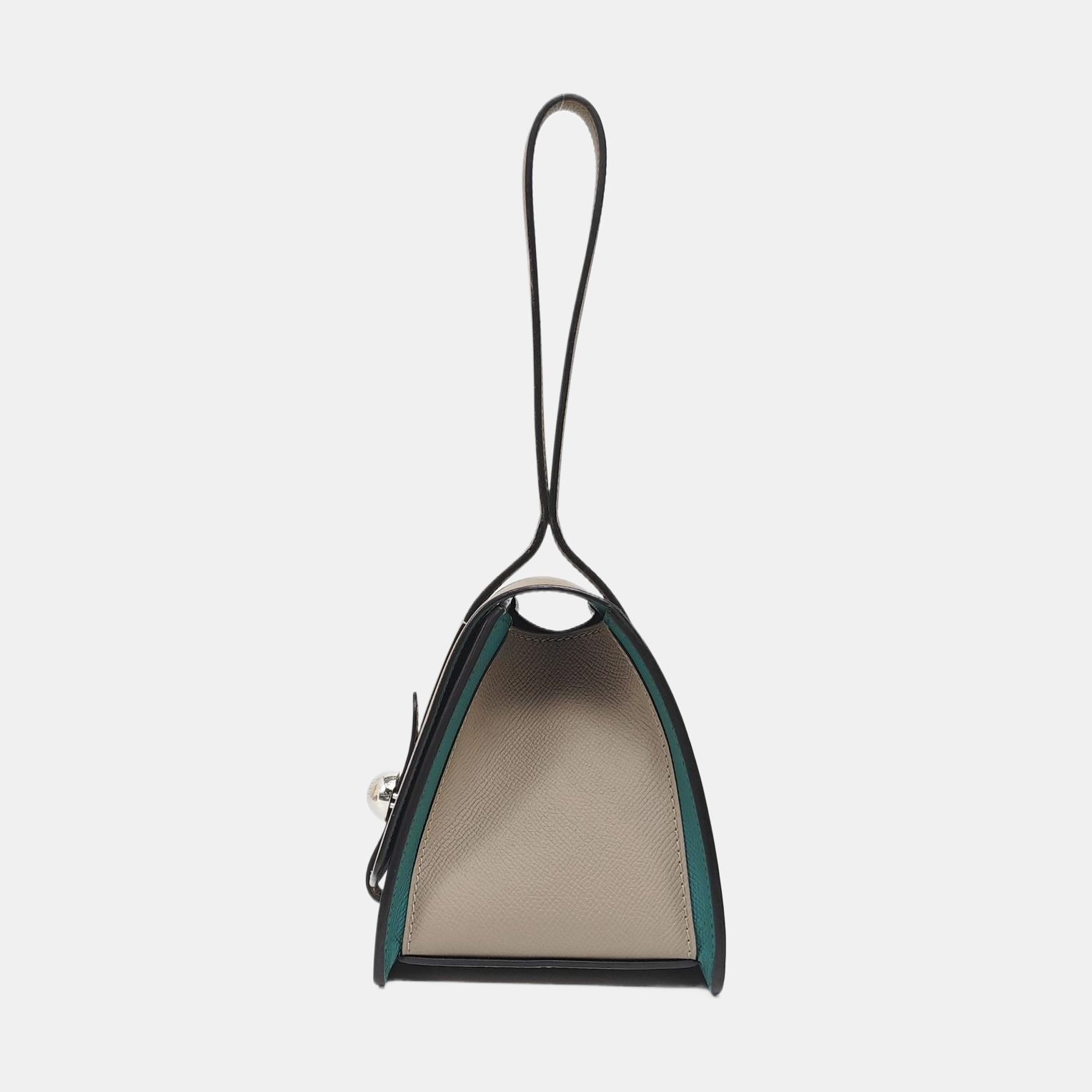 Calfskin Top Handle Bag Gray