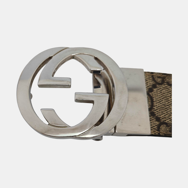 Coated Canvas Belt Beige