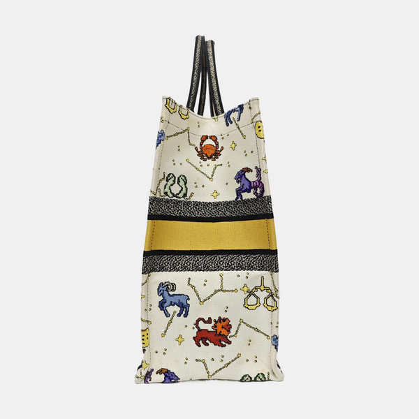 Book Tote Large Canvas White