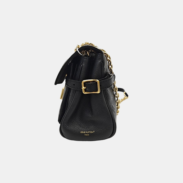 Anytime Flap Monogram Calfskin Black