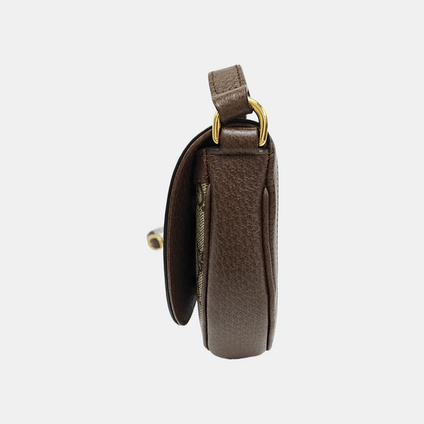Ophidia Mini Monogram Coated Canvas Beige
