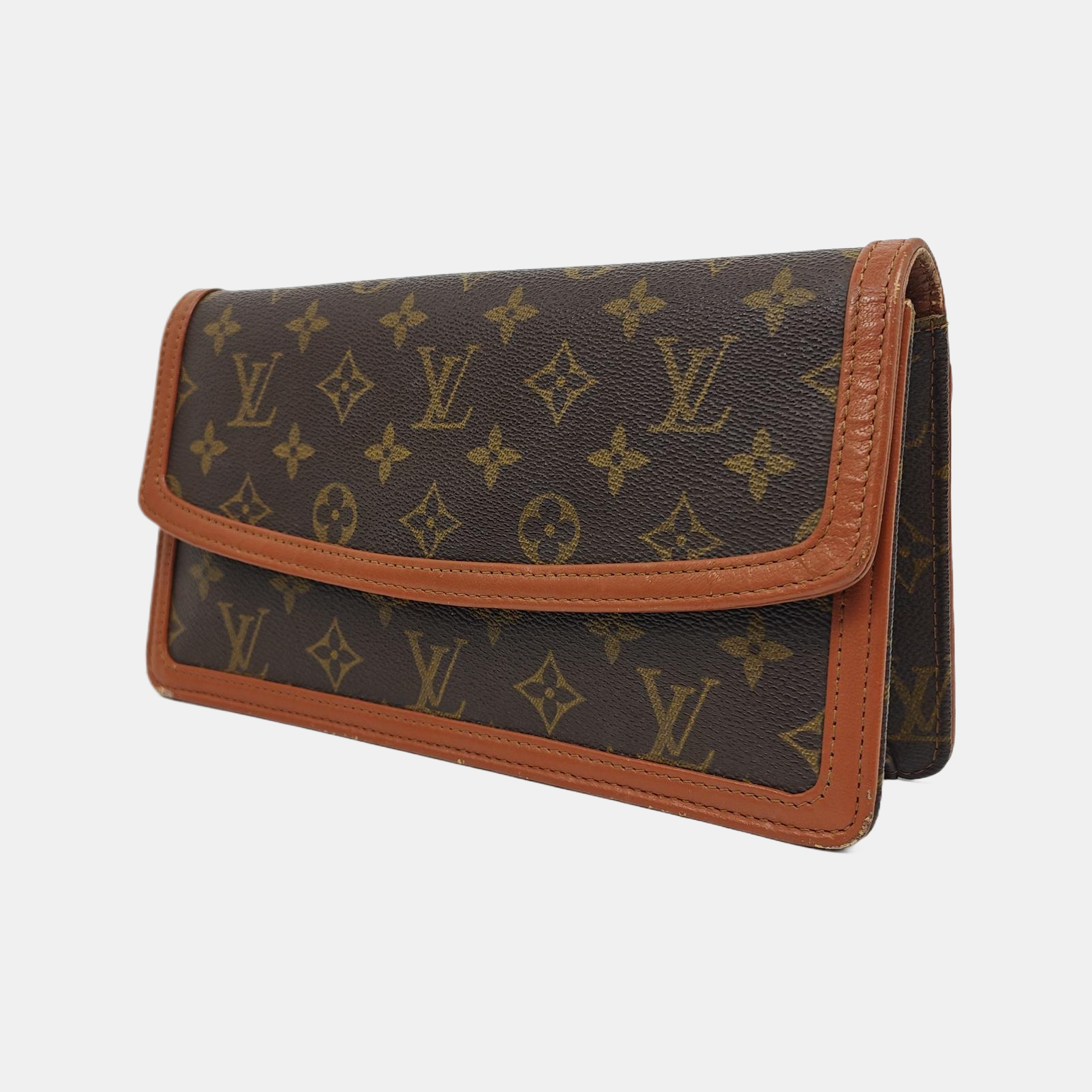 DAME Monogram Coated Canvas Brown