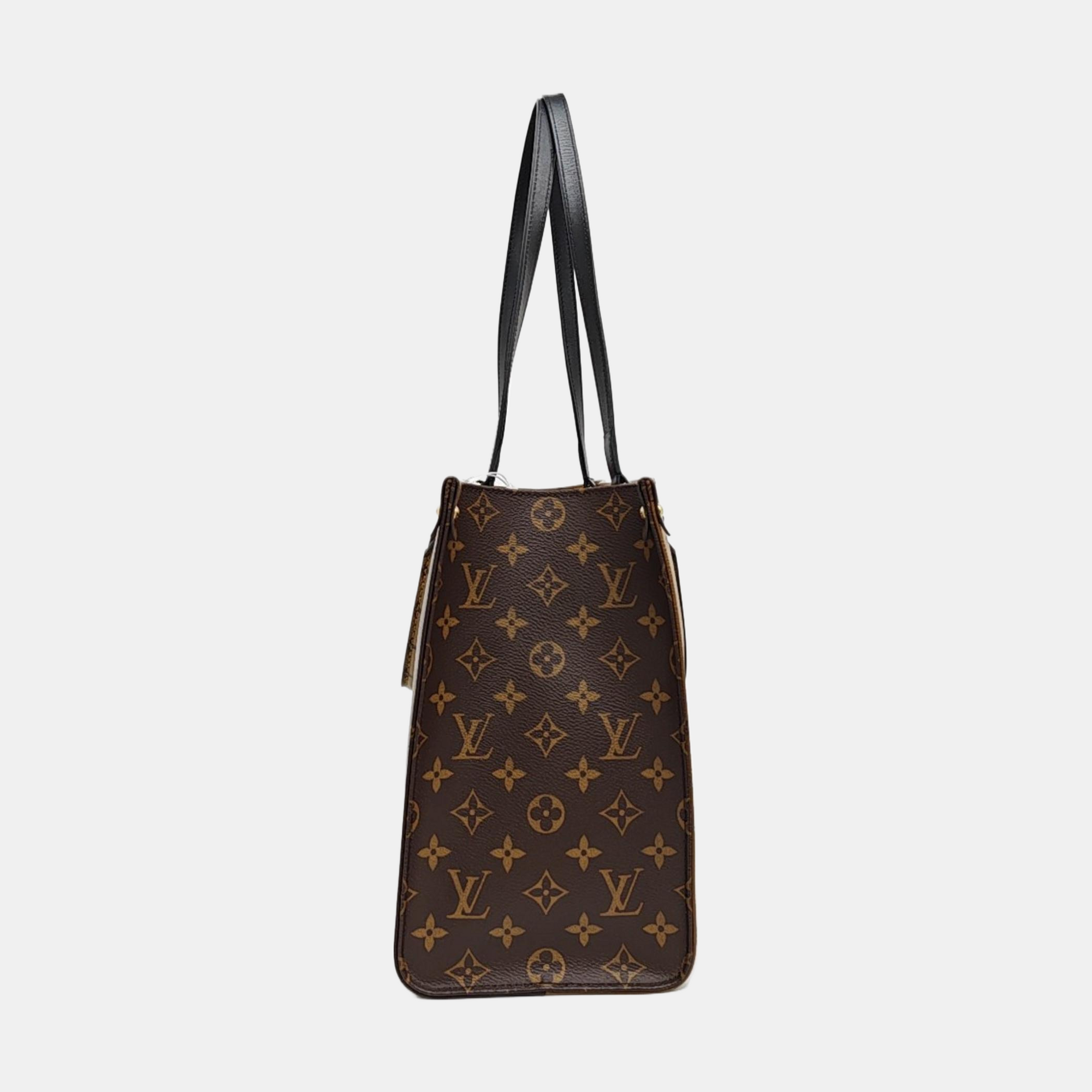 ONTHEGO MM Monogram Coated Canvas Brown