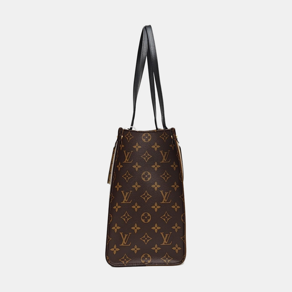 ONTHEGO MM Monogram Coated Canvas Brown