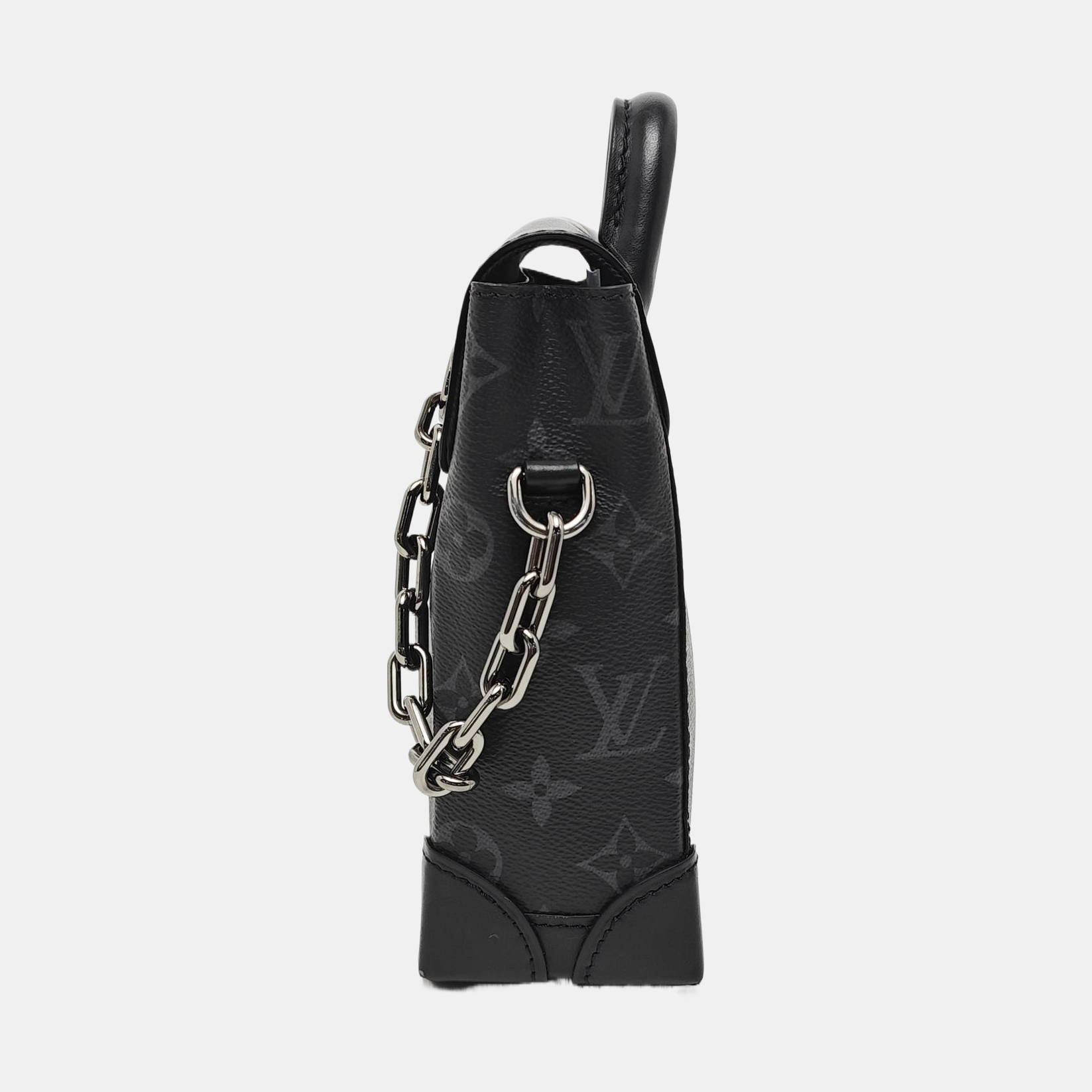 STEAMER Extra Small Monogram Coated Canvas Black