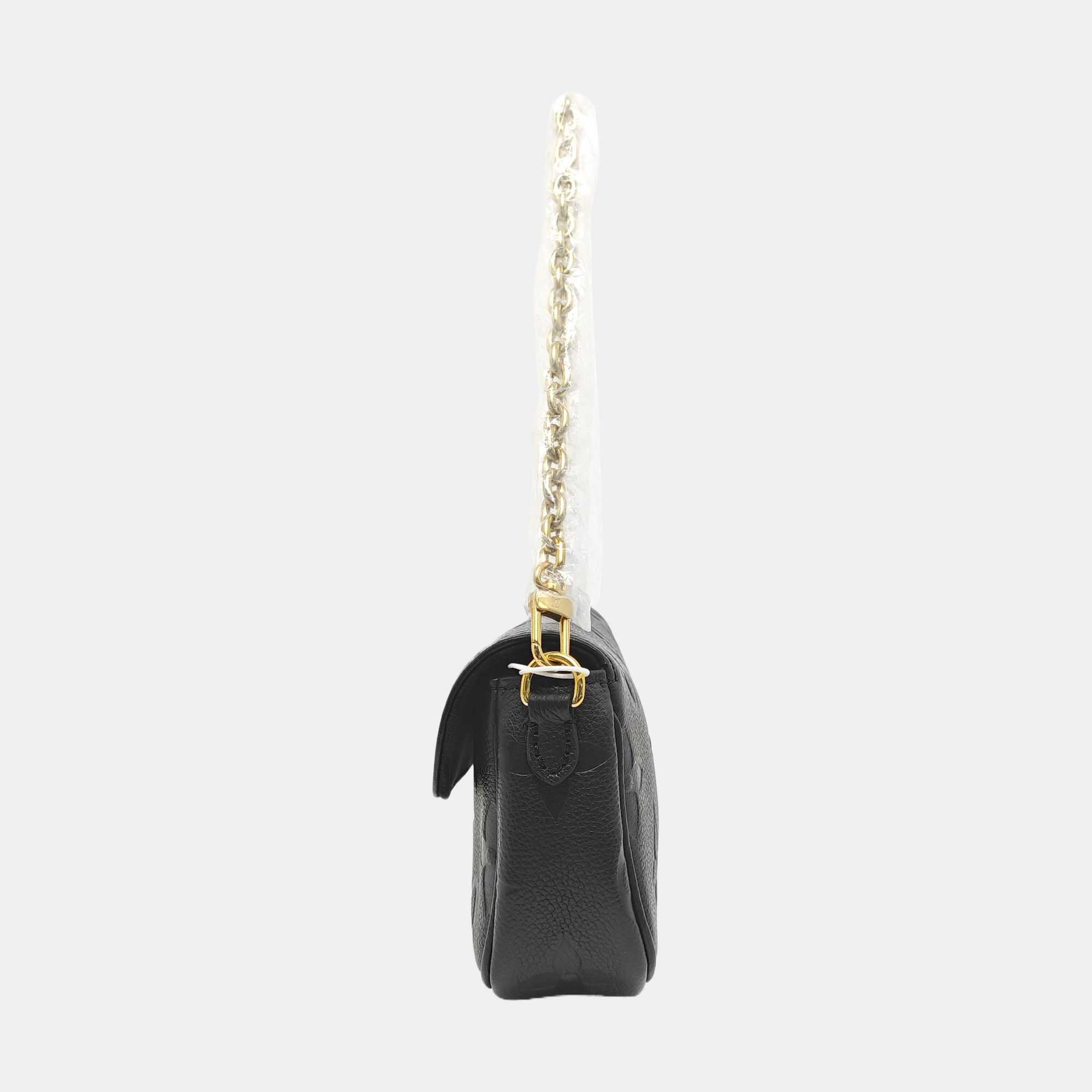 IVY Monogram Calfskin Black