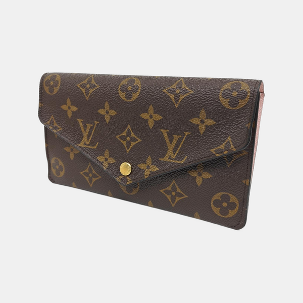 JEANNE Monogram Coated Canvas Brown Wallet