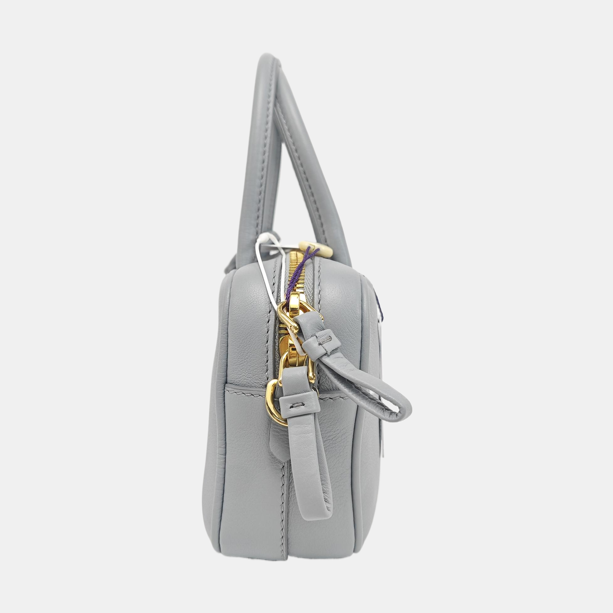 Calfskin Shoulder Bag Blue