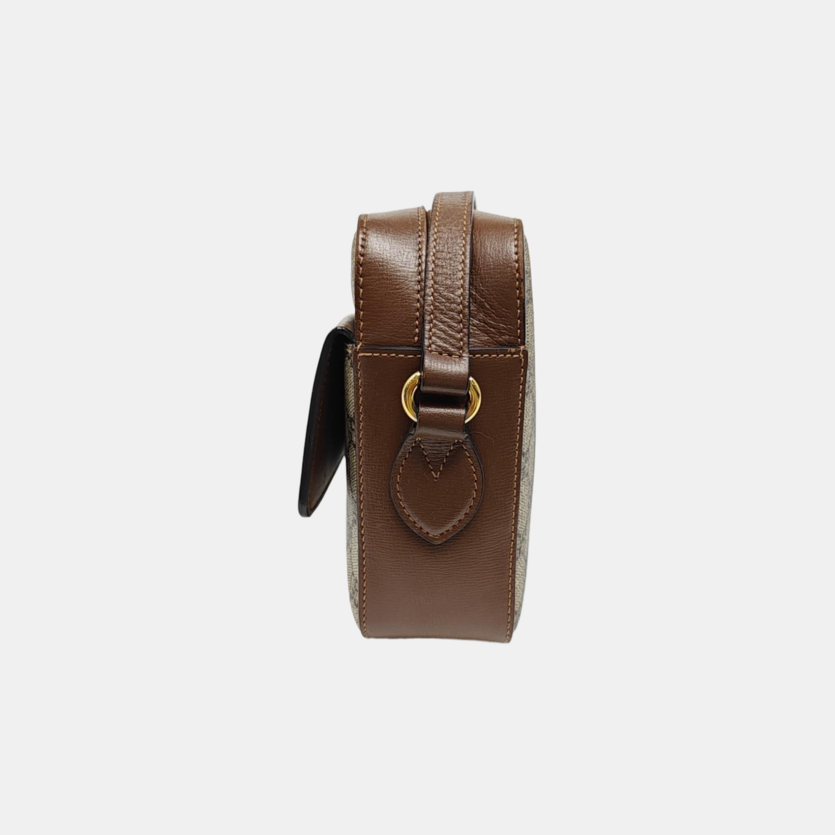 Horsebit 1955 Small Coated Canvas Beige