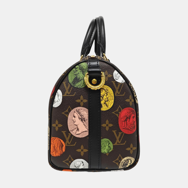 SPEEDY 25 Monogram Coated Canvas Brown