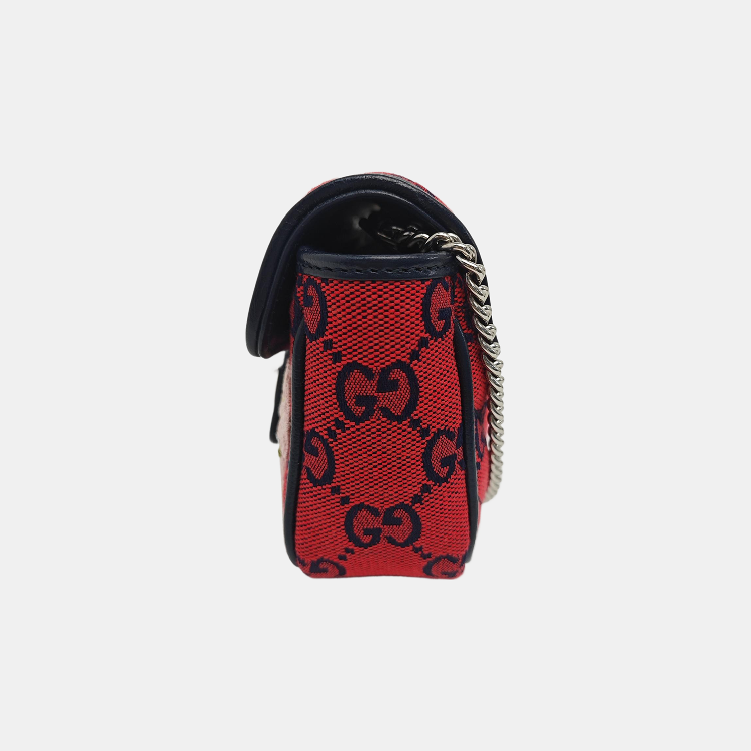 GG Marmont Mini Quilted Canvas Red