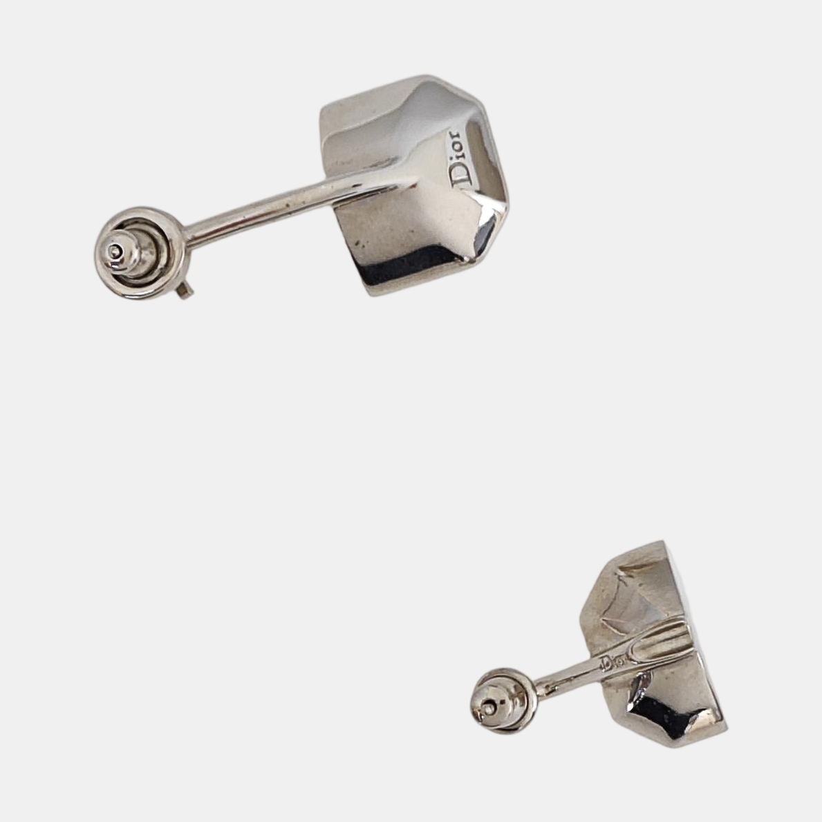Metal Silver Stud Earrings