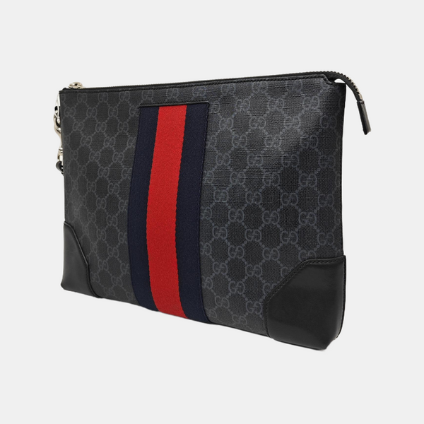 Ophidia Medium Monogram Coated Canvas Gray