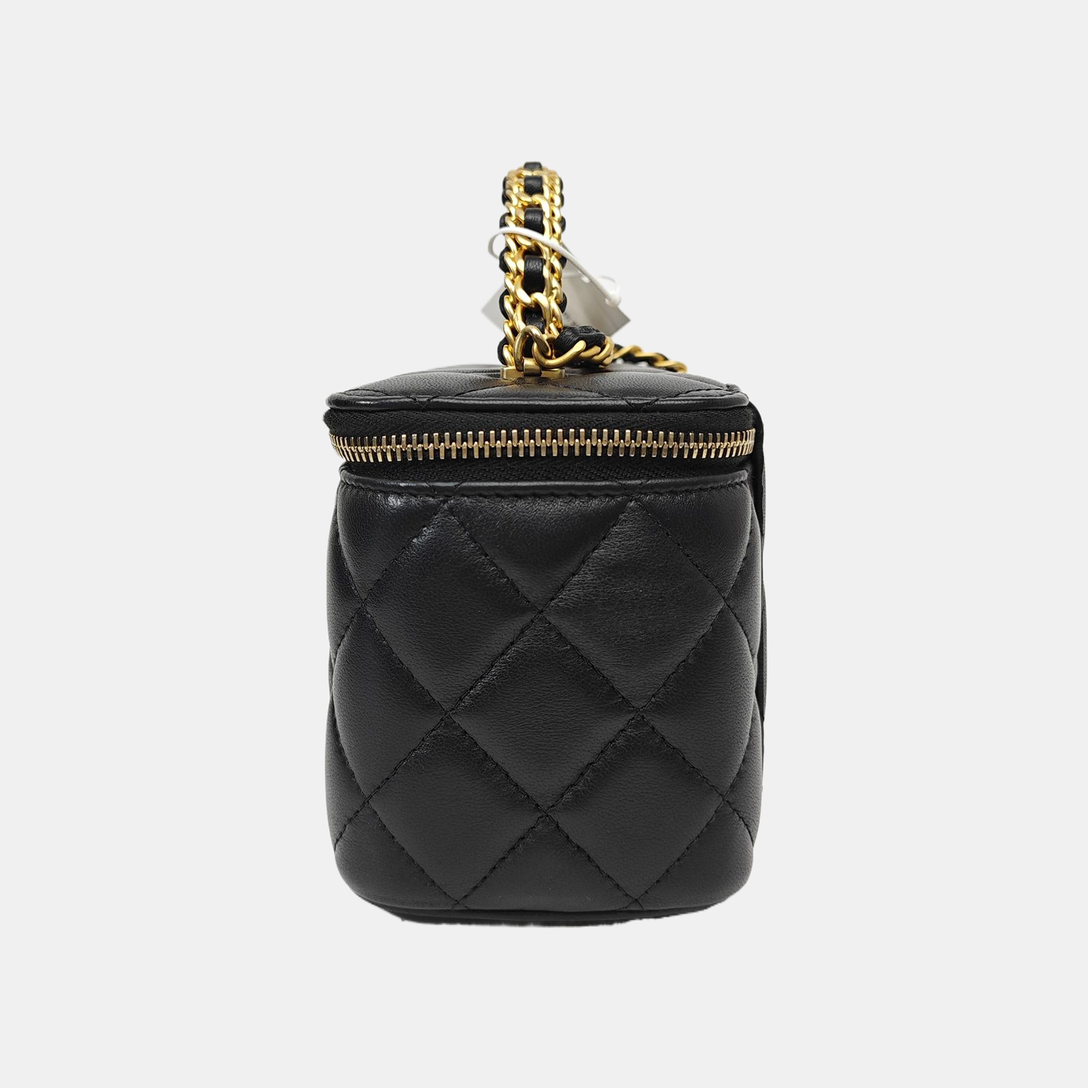 VANITY CASE Small Quilted Lambskin Black