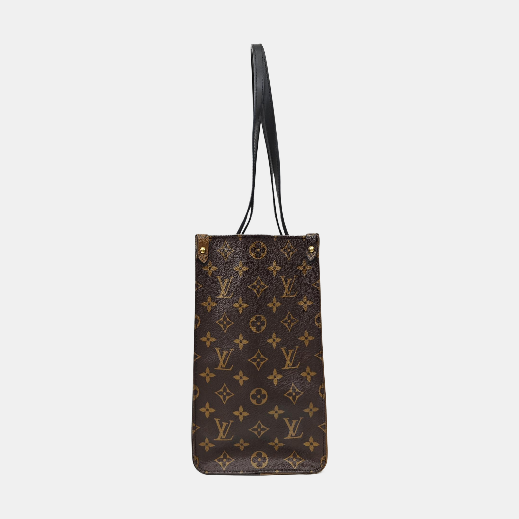 ONTHEGO MM Monogram Coated Canvas Brown