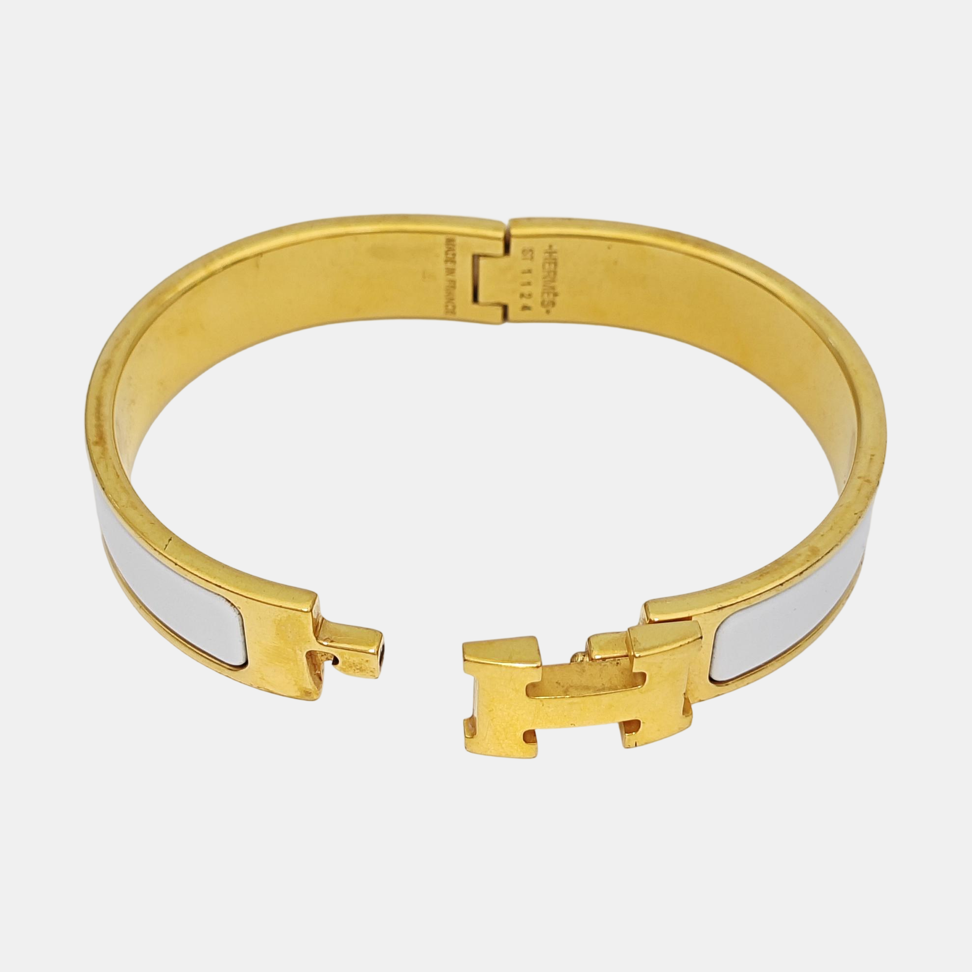Clic H Metal Gold Bangle