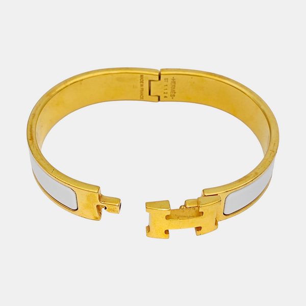 Clic H Metal Gold Bangle