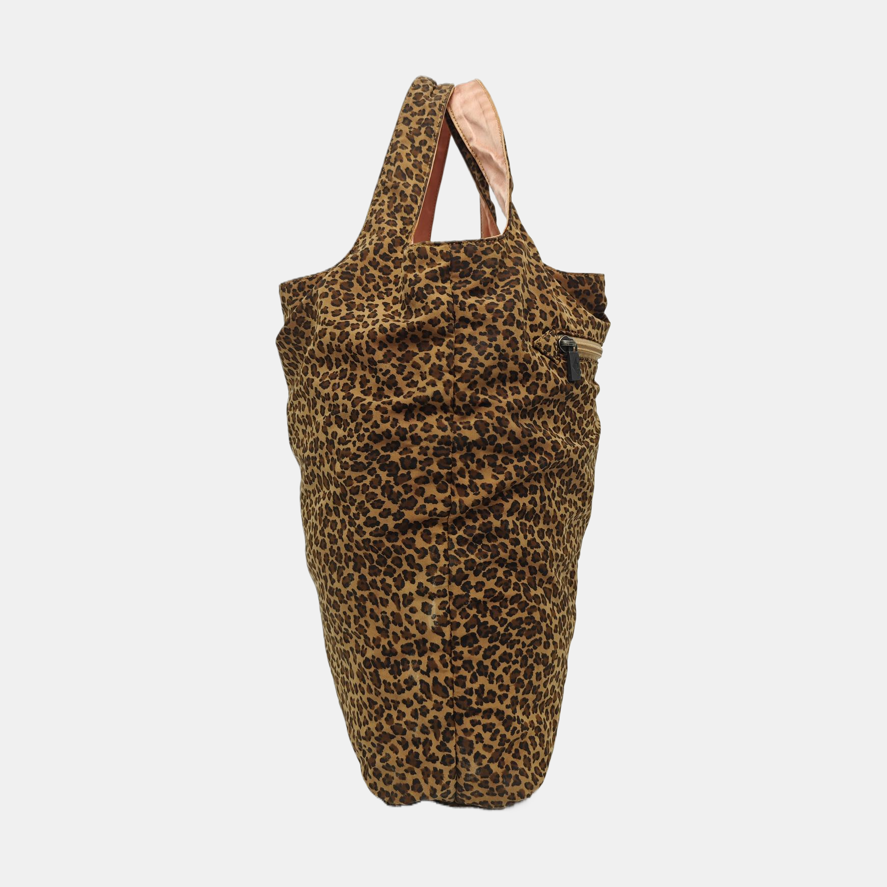 Nylon Tote Bag Brown