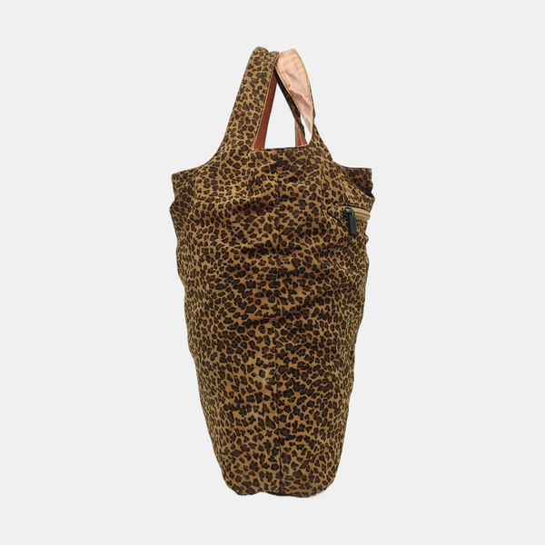 Nylon Tote Bag Brown