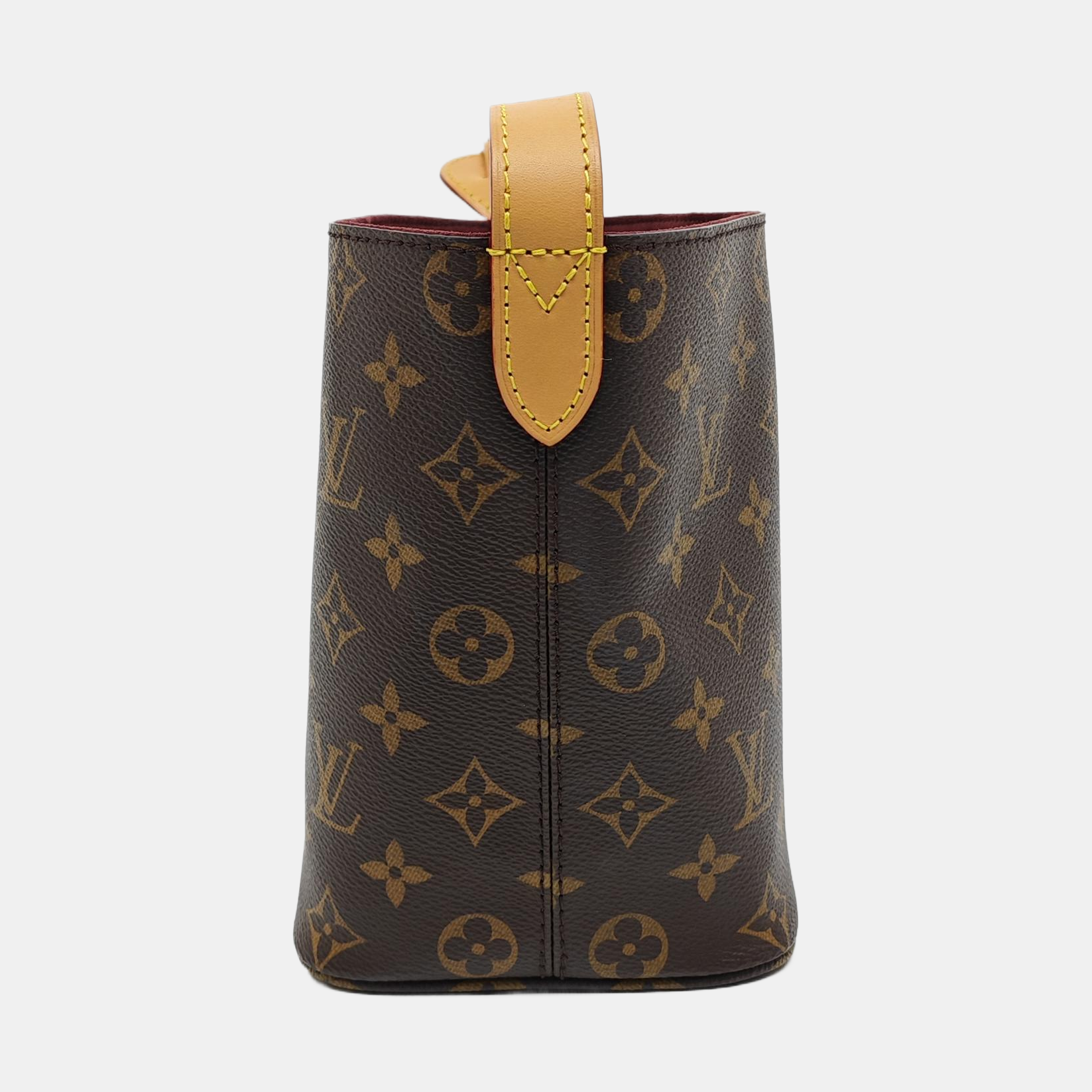 ALL IN BB Monogram Coated Canvas Brown