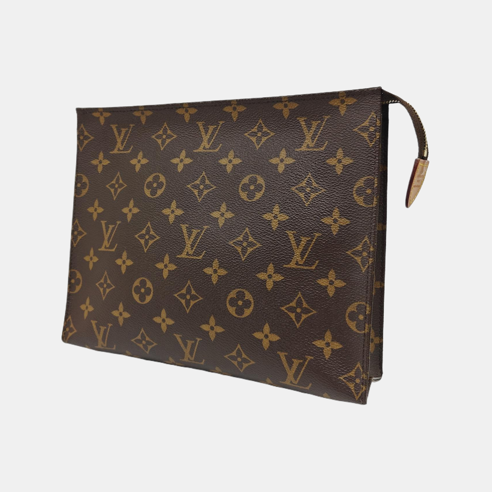 TOILET POCKET 26 Monogram Coated Canvas Brown