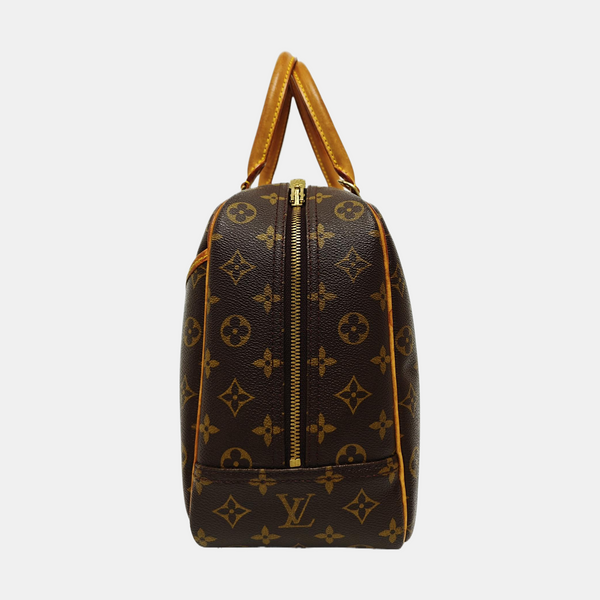 DEAUVILLE MM Monogram Coated Canvas Brown