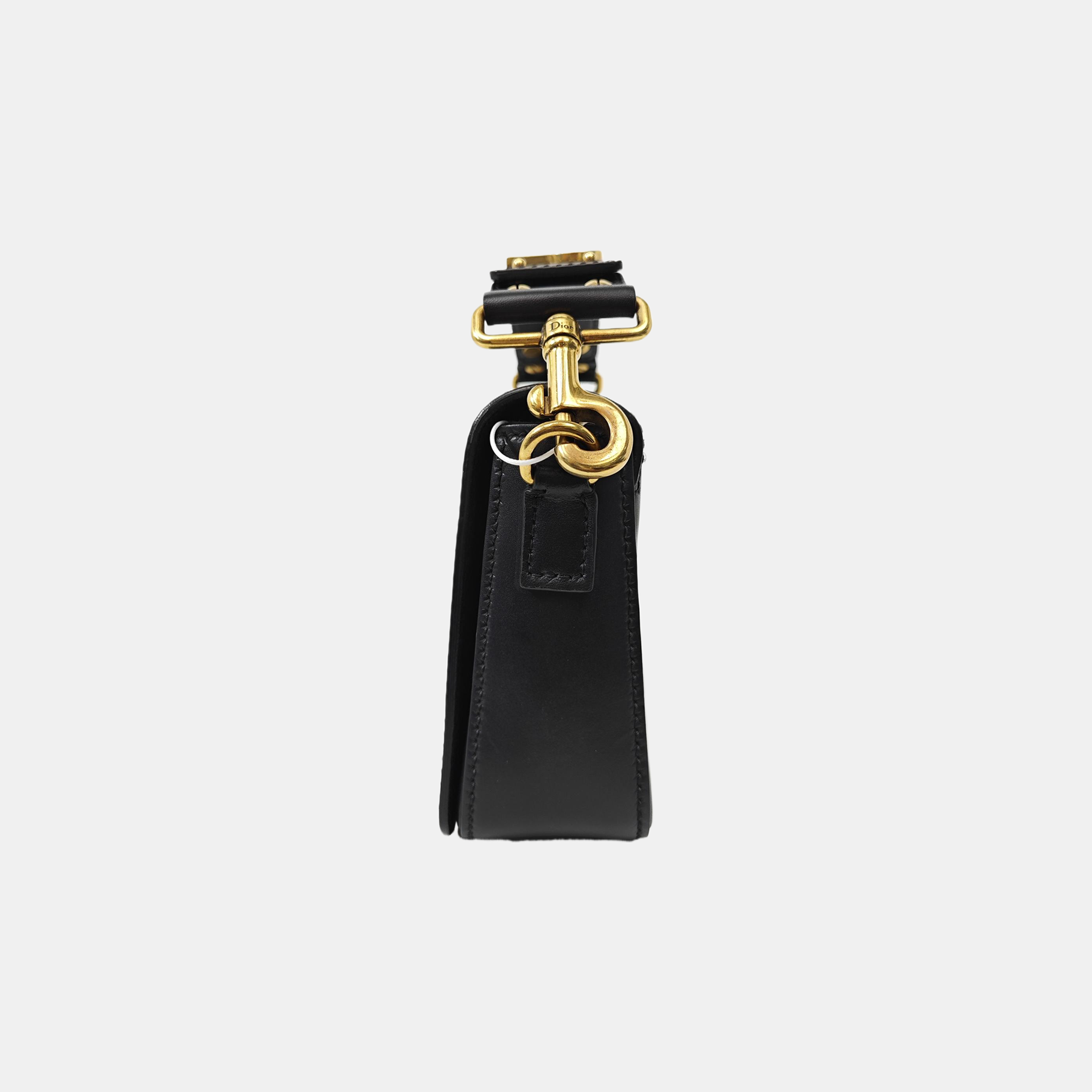 Calfskin Top Handle Bag Black