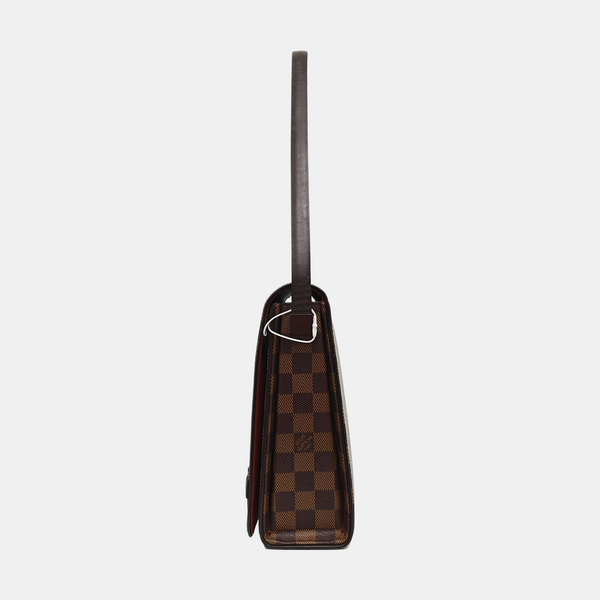 TRIBECA Damier Ebene Coated Canvas Brown