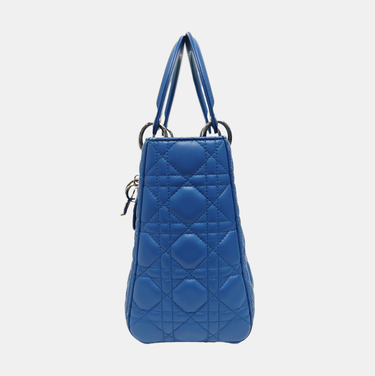 Lady Dior Medium Cannage Lambskin Blue