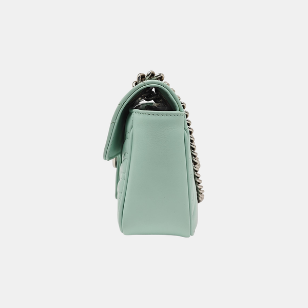 GG Marmont Small Quilted Calfskin Green
