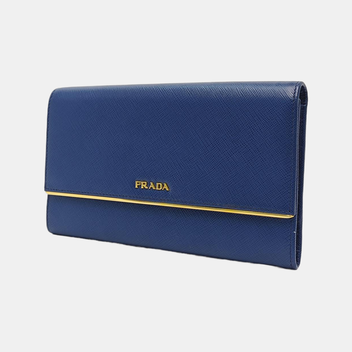 Calfskin Clutch Large Blue