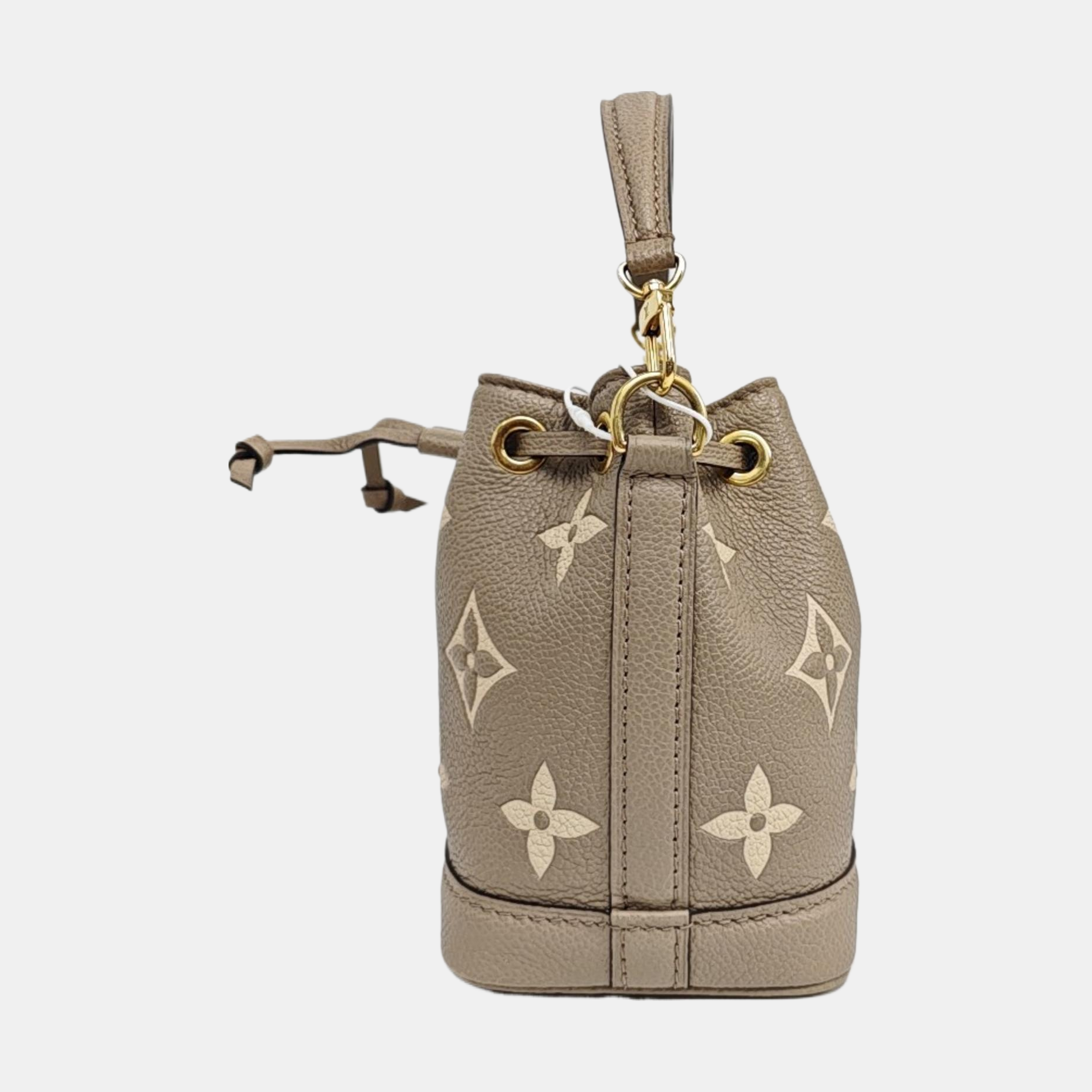 NOÉ Nano Monogram Calfskin Gray