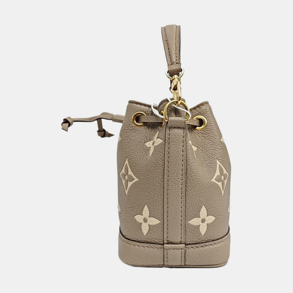 NOÉ Nano Monogram Calfskin Gray
