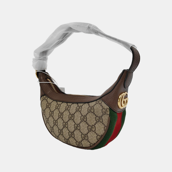 Ophidia Mini Monogram Coated Canvas Beige