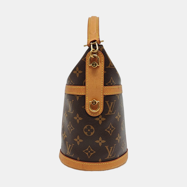DUFFLE Monogram Coated Canvas Brown