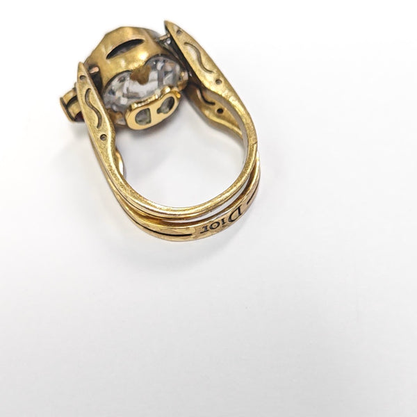 Metal Scarf Ring Gold
