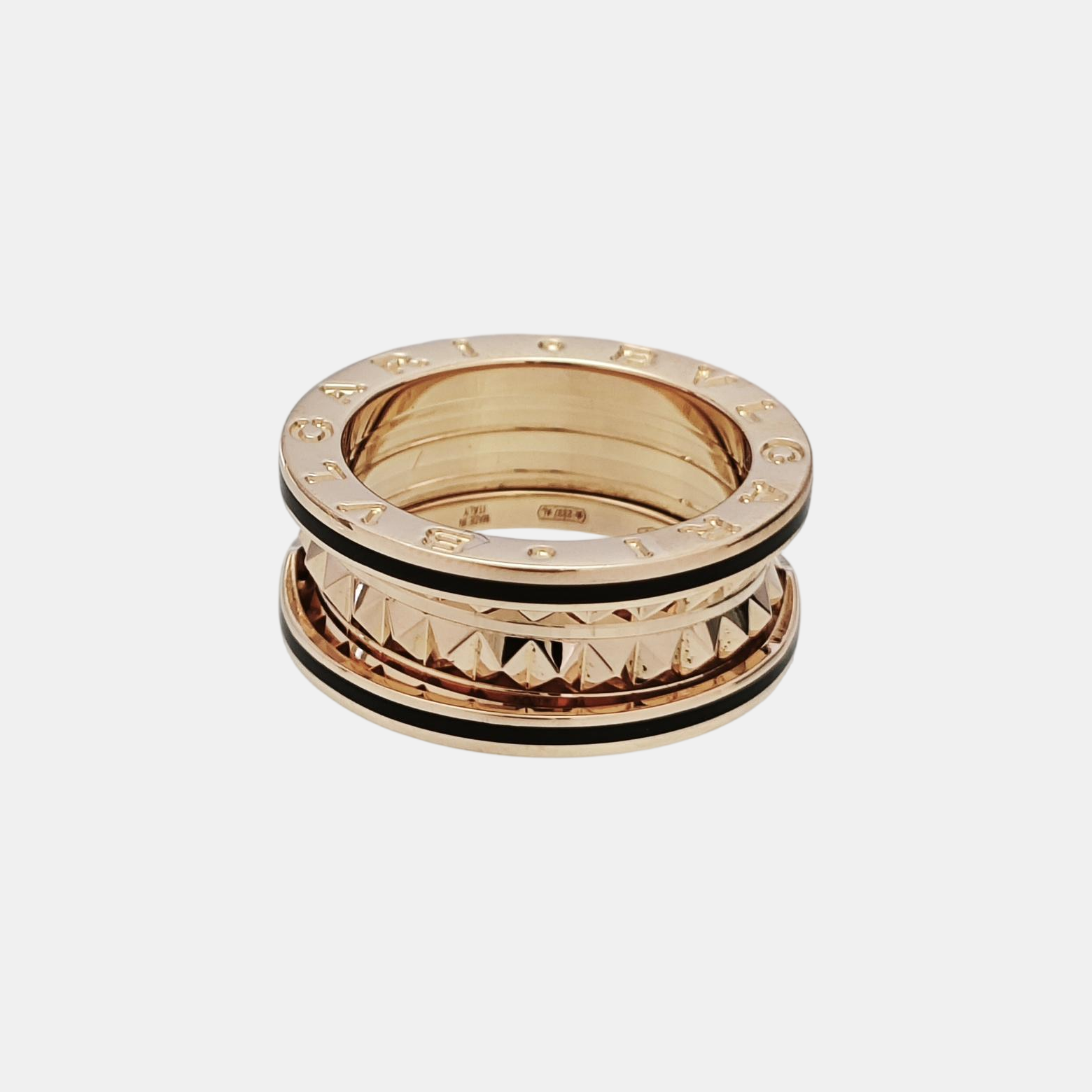B.ZERO1 18k Rose Gold Ring EU 50