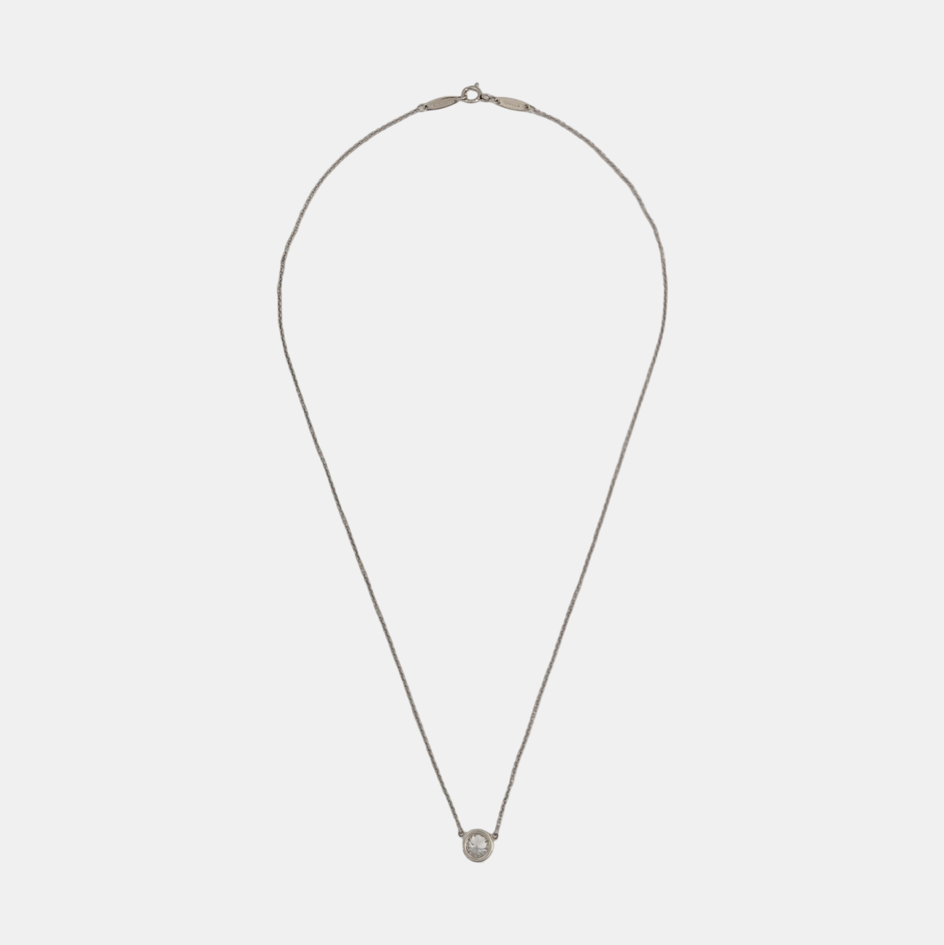 Elsa Peretti Platinum 950 Silver Necklace