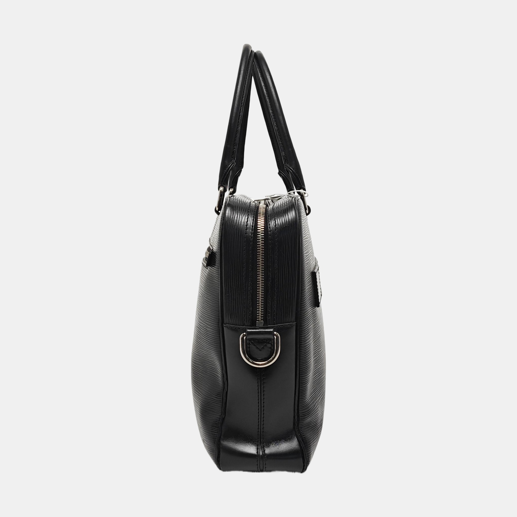 Epi Top Handle Bag Black