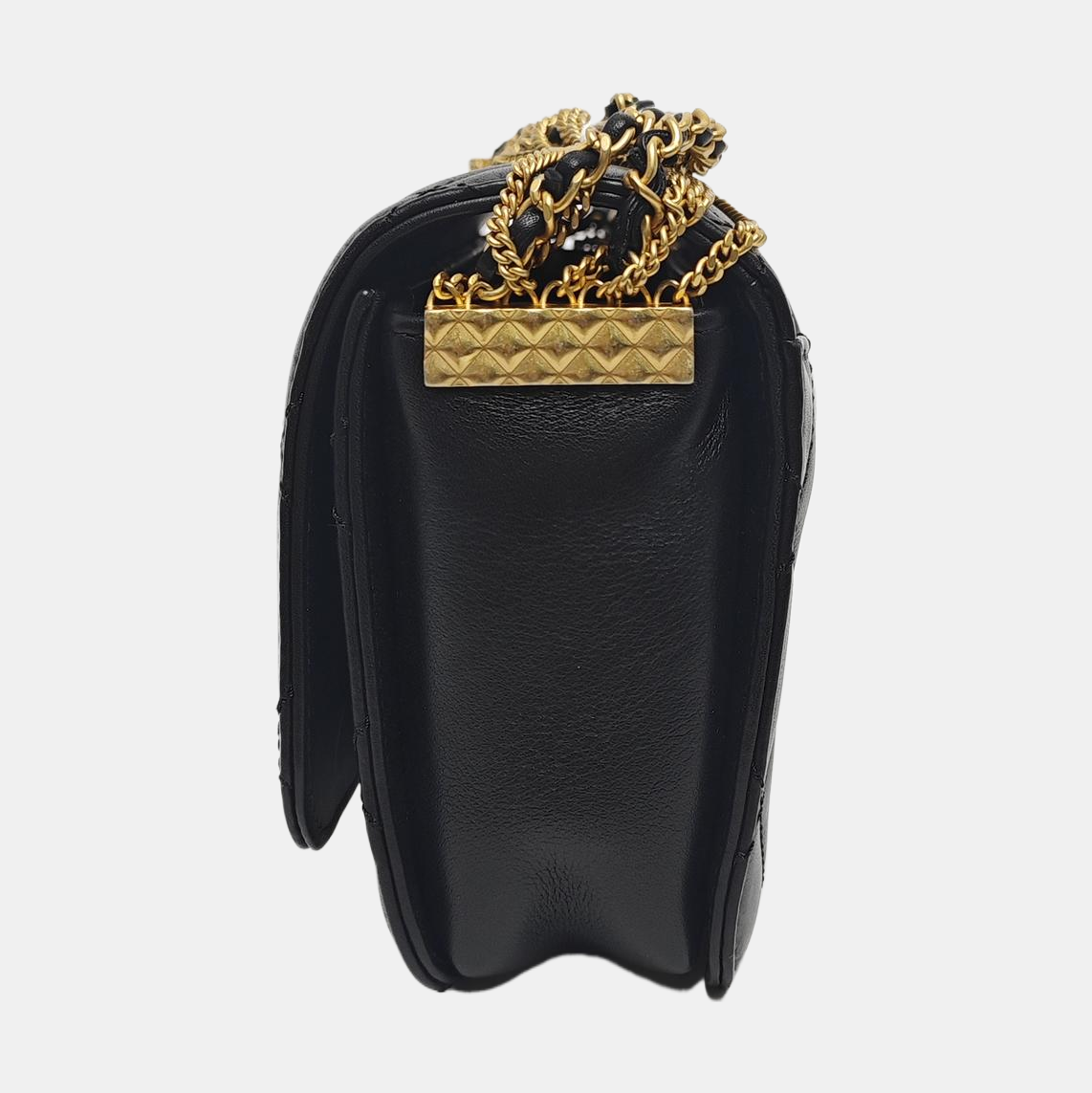 COCO HANDLE Mini Quilted Calfskin Black
