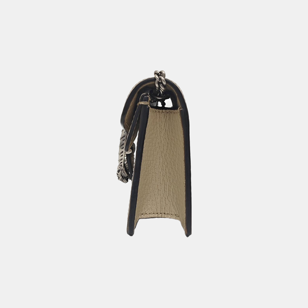 Dionysus Super Mini Monogram Coated Canvas Beige