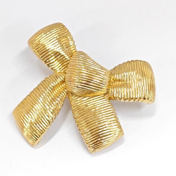 Twist Round Metal Gold Pendant